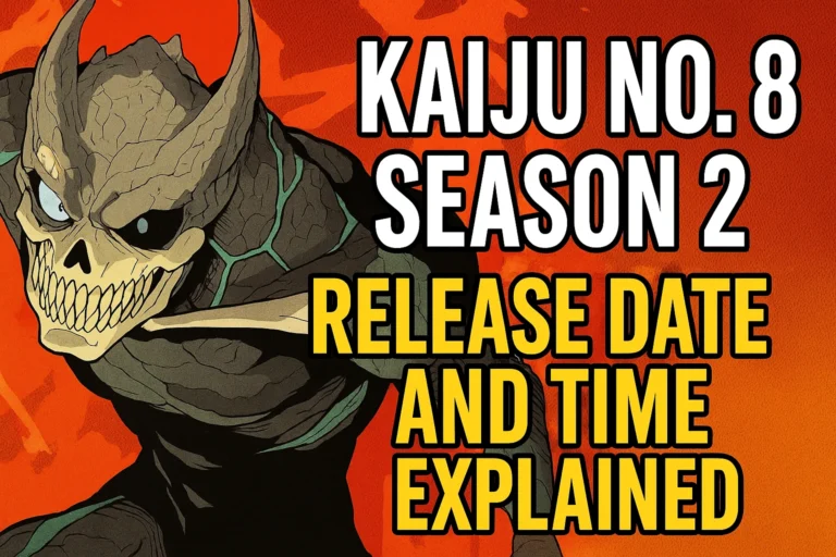 Kaiju No. 8 Season 2 Release Date and Time Explained